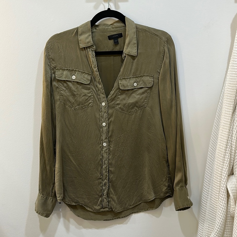 J crew button down blouse
